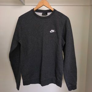 Gray Nike Crew Neck Sweatshirt